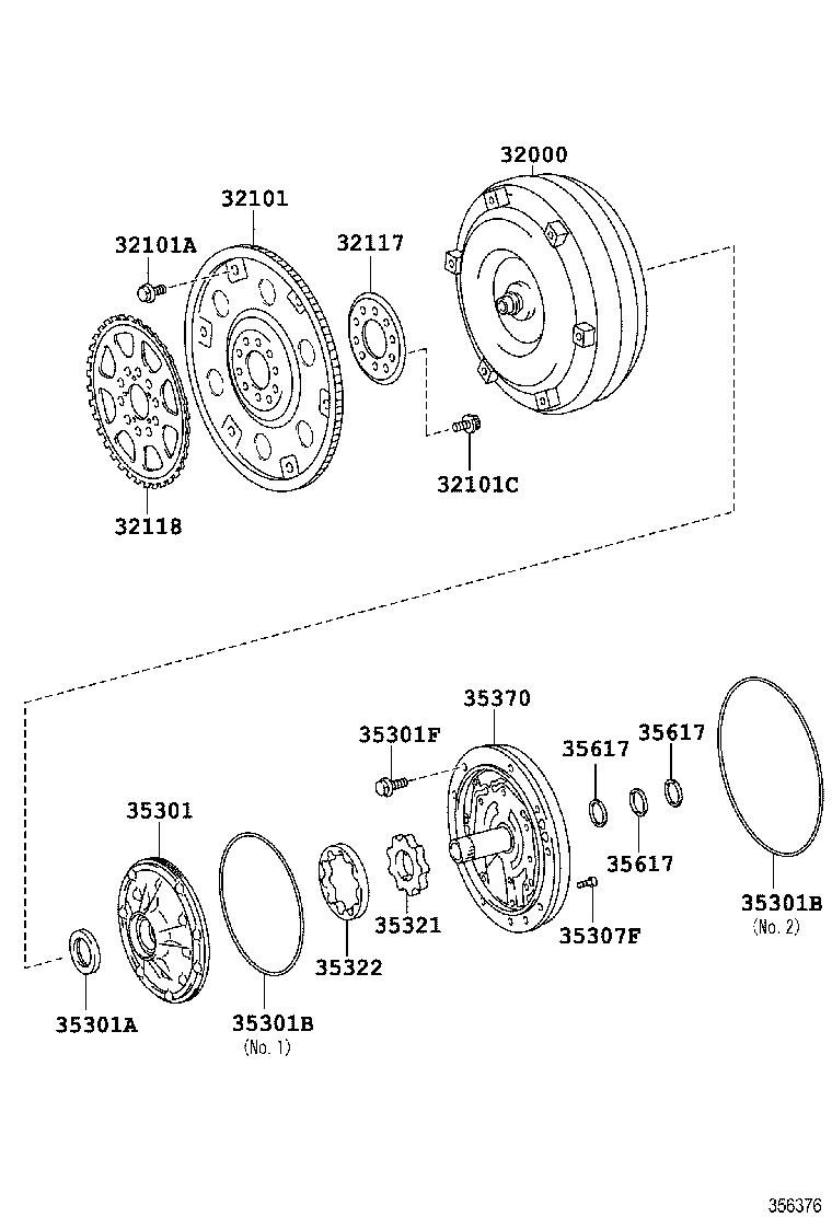  SEQUOIA |  TORQUE CONVERTER FRONT OIL PUMP CHAIN ATM