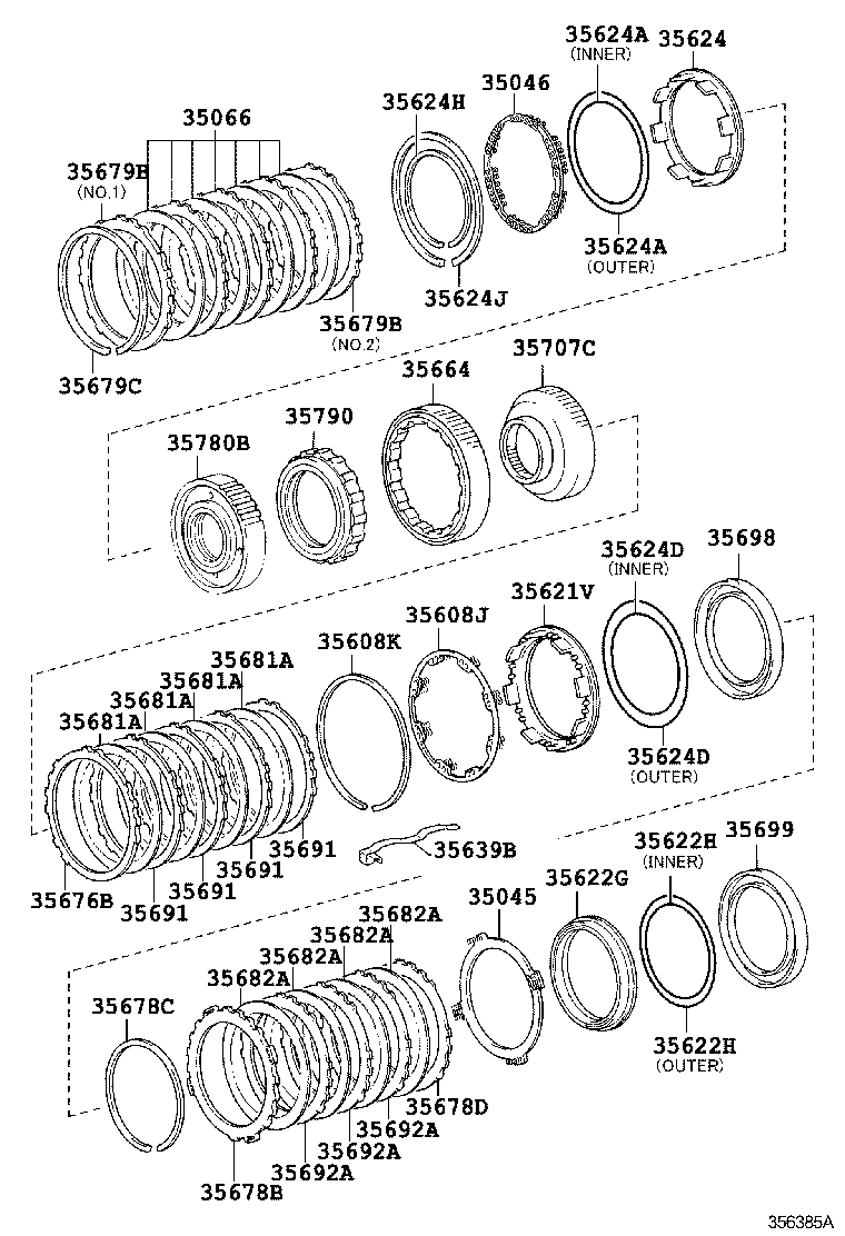  SEQUOIA |  CENTER SUPPORT PLANETARY SUN GEAR ATM