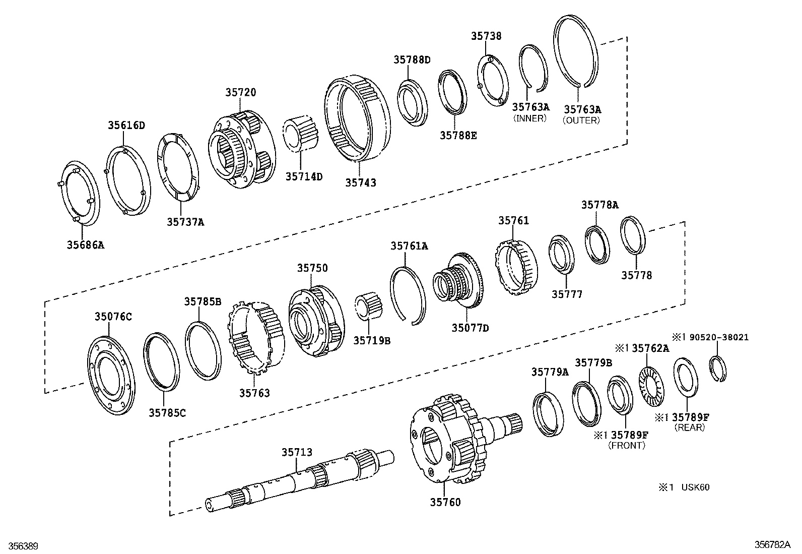  SEQUOIA |  PLANETARY GEAR REVERSE PISTON COUNTER GEAR ATM