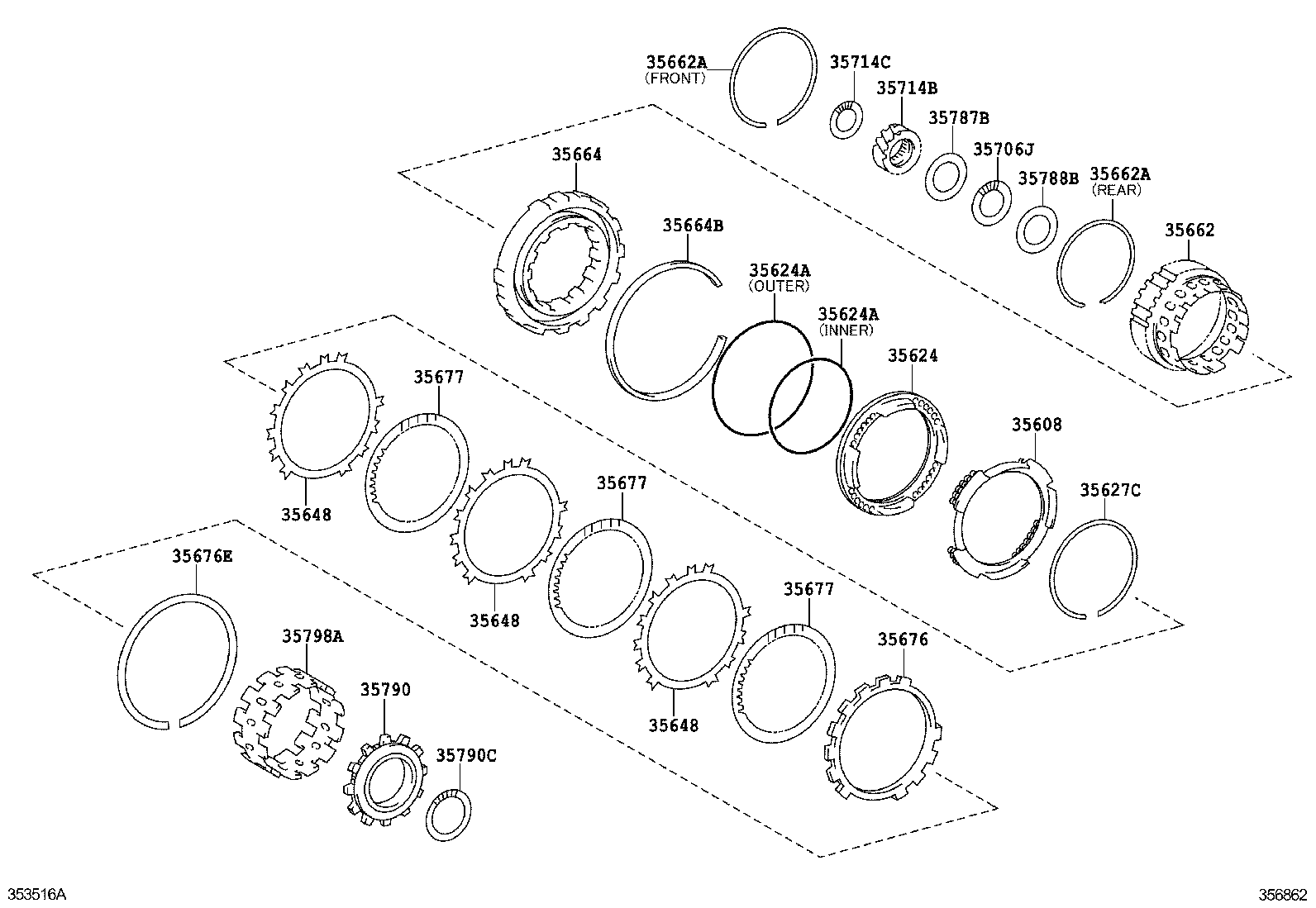  RAV4 JPP |  CENTER SUPPORT PLANETARY SUN GEAR ATM