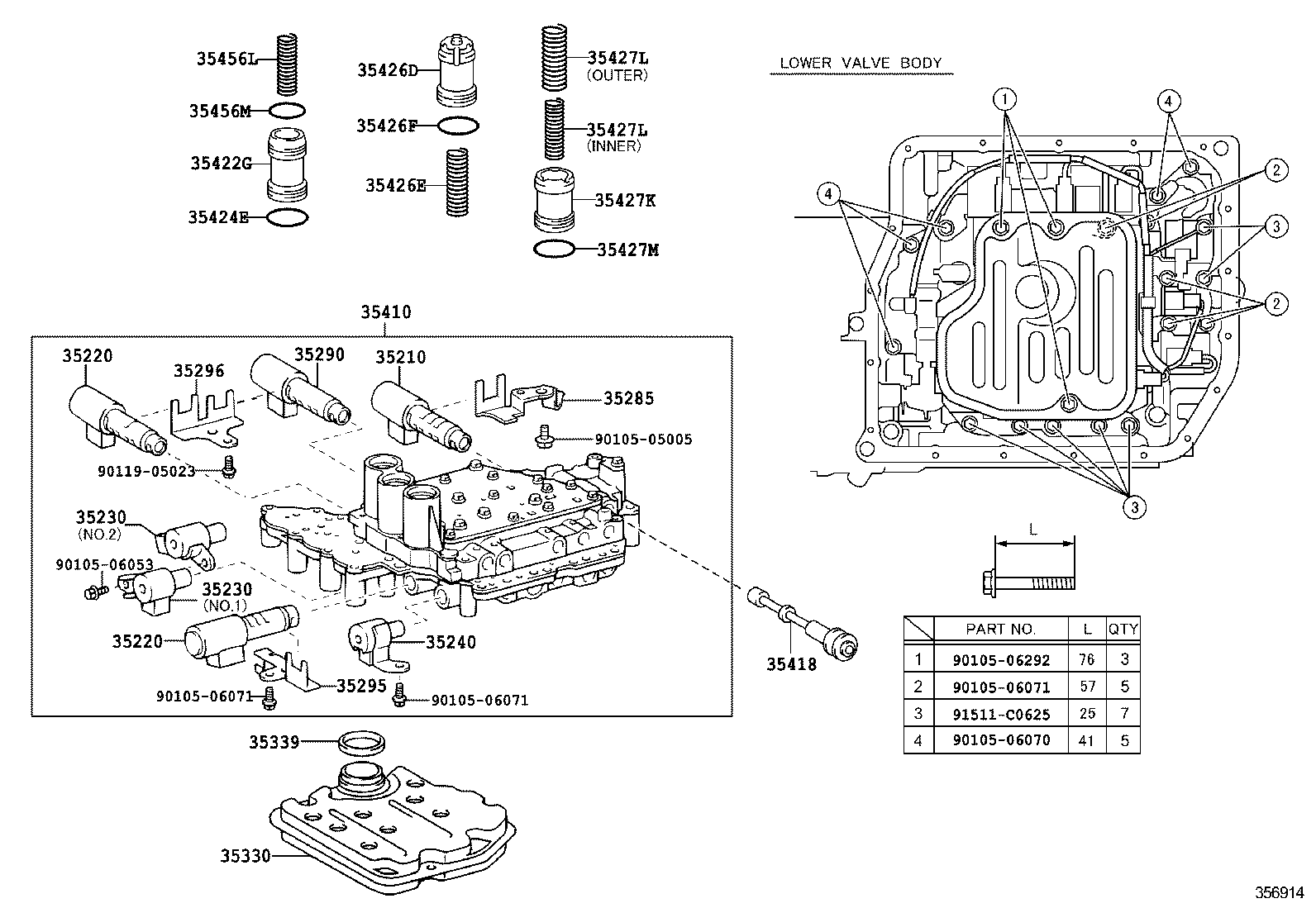  RAV4 NAP |  VALVE BODY OIL STRAINER ATM