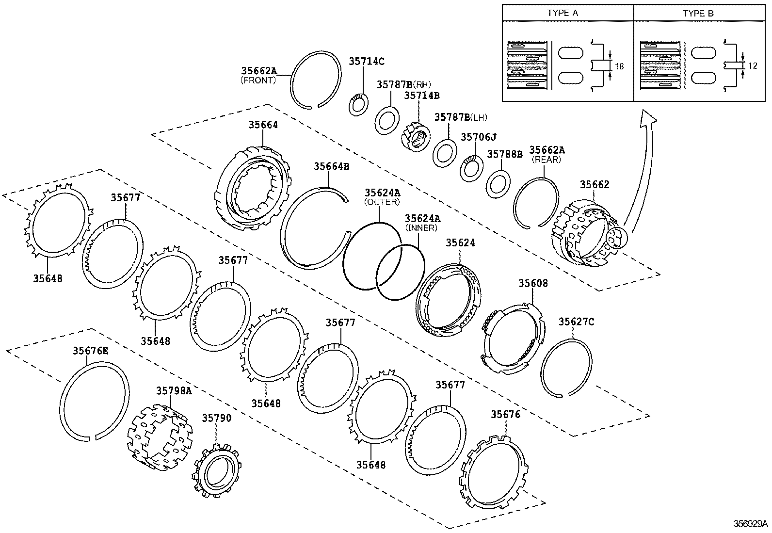  RAV4 NAP |  CENTER SUPPORT PLANETARY SUN GEAR ATM