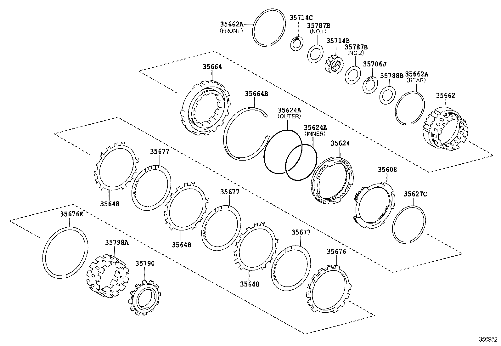  COROLLA NAP |  CENTER SUPPORT PLANETARY SUN GEAR ATM