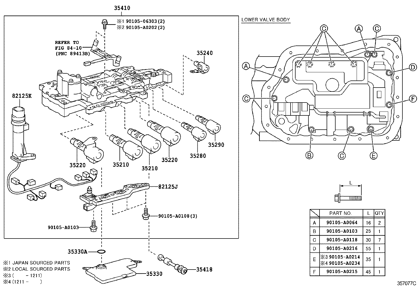  VENZA |  VALVE BODY OIL STRAINER ATM