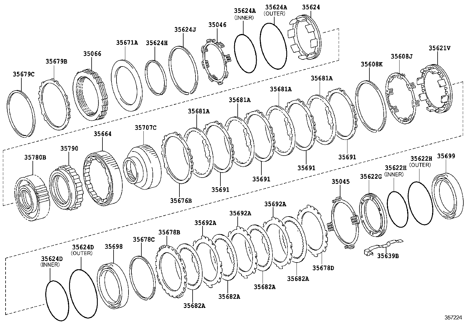  SEQUOIA |  CENTER SUPPORT PLANETARY SUN GEAR ATM