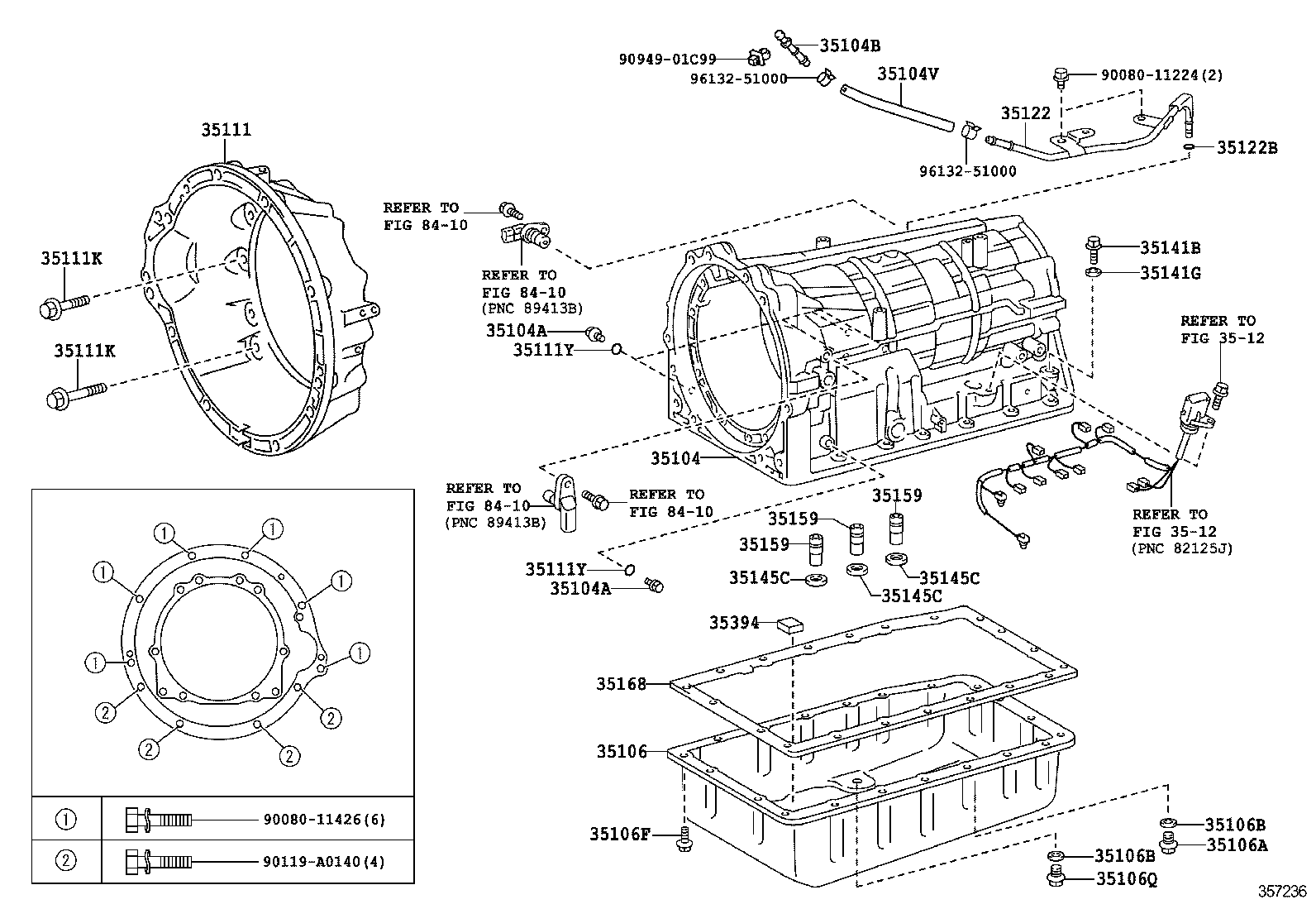  TUNDRA |  TRANSMISSION CASE OIL PAN ATM