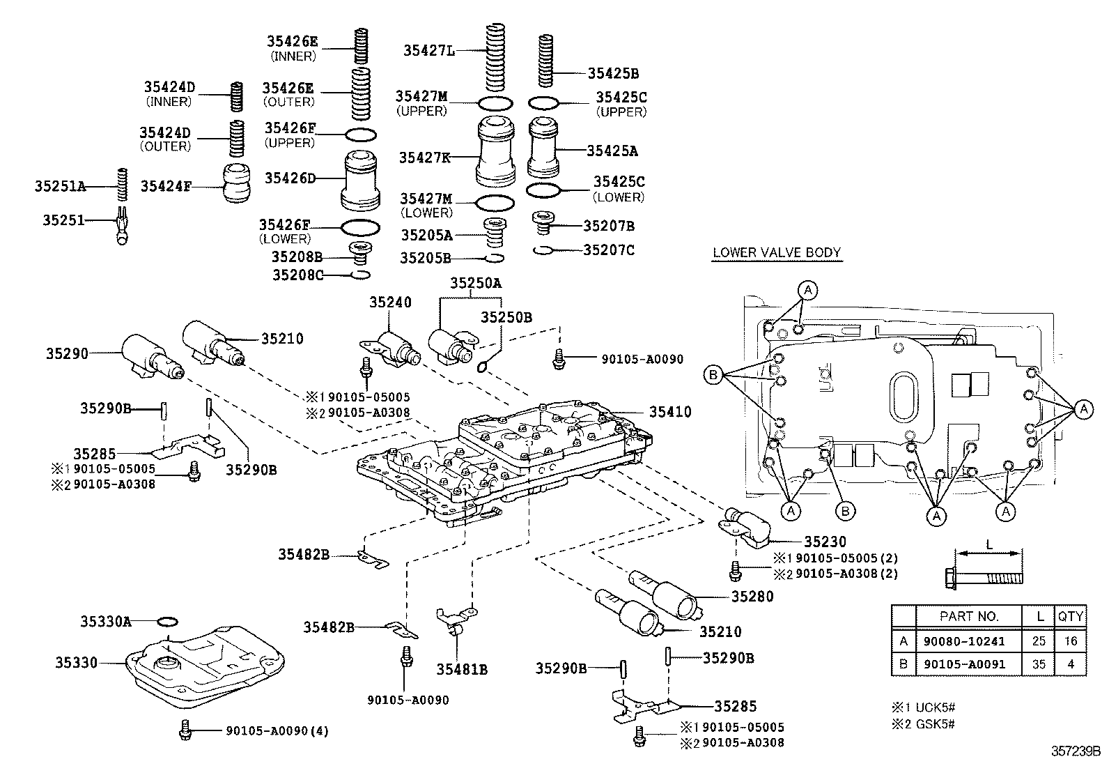  TUNDRA |  VALVE BODY OIL STRAINER ATM