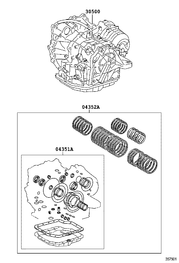  HIGHLANDER NAP |  TRANSAXLE OR TRANSMISSION ASSY GASKET KIT ATM