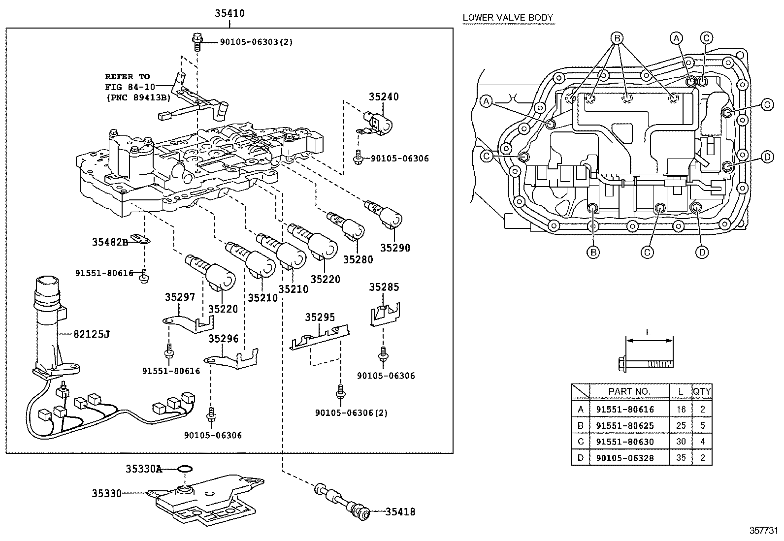  CAMRY NAP |  VALVE BODY OIL STRAINER ATM