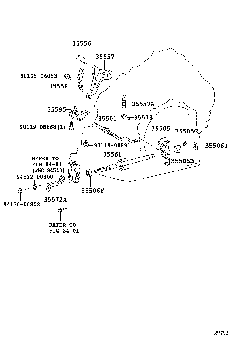  HIGHLANDER NAP |  THROTTLE LINK VALVE LEVER ATM