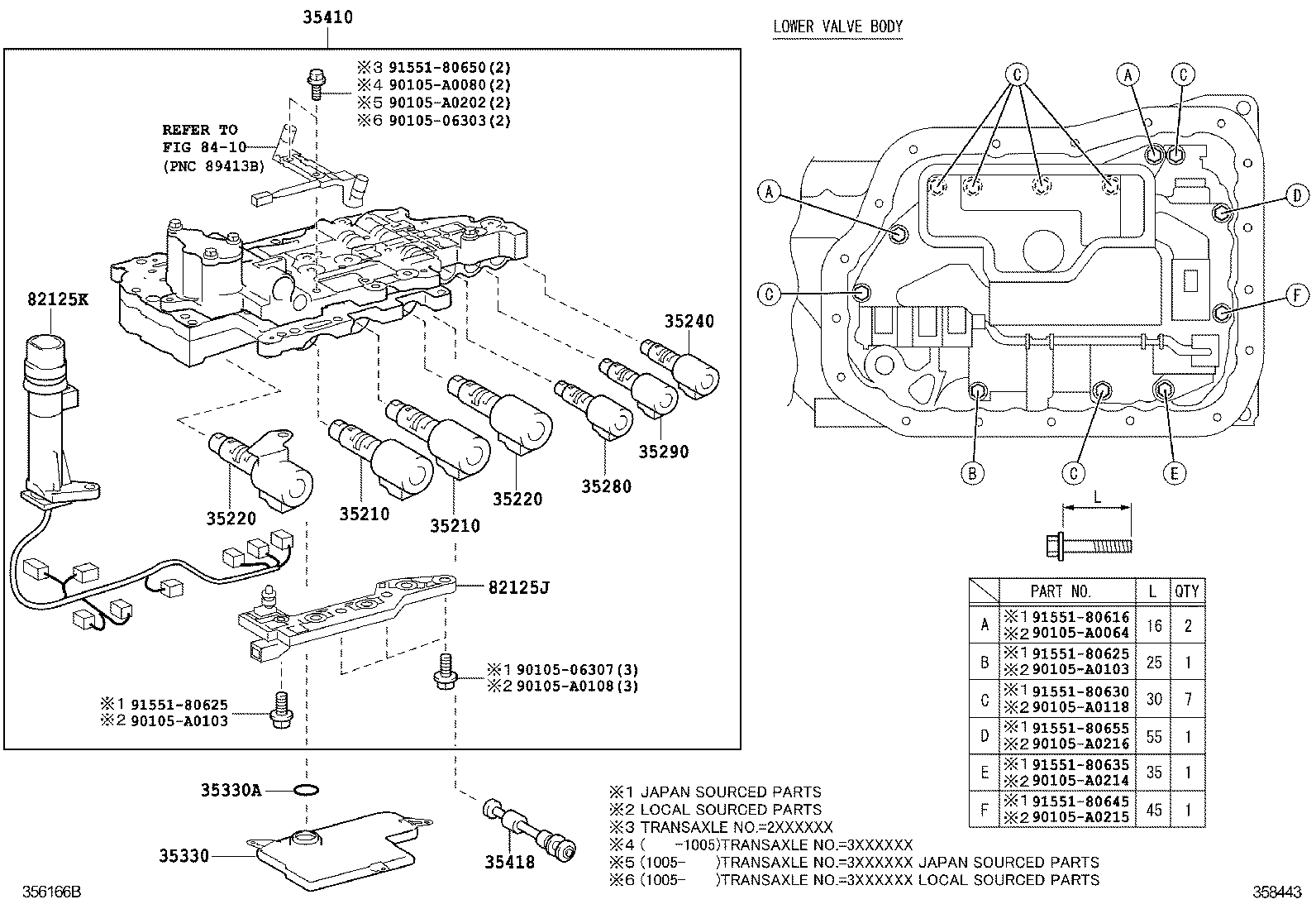  AVALON |  VALVE BODY OIL STRAINER ATM