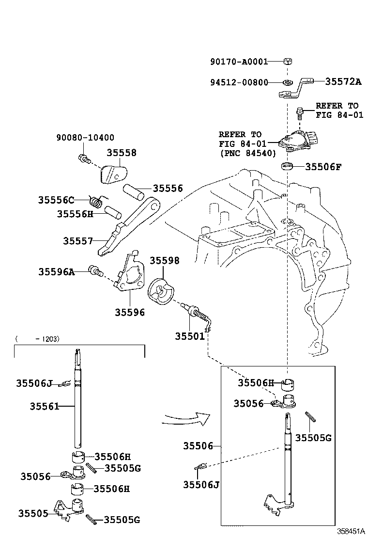  VENZA |  THROTTLE LINK VALVE LEVER ATM