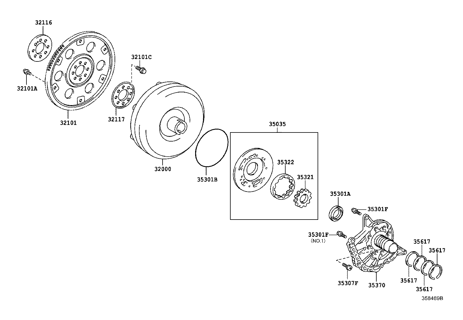  RX350 450H |  TORQUE CONVERTER FRONT OIL PUMP CHAIN ATM