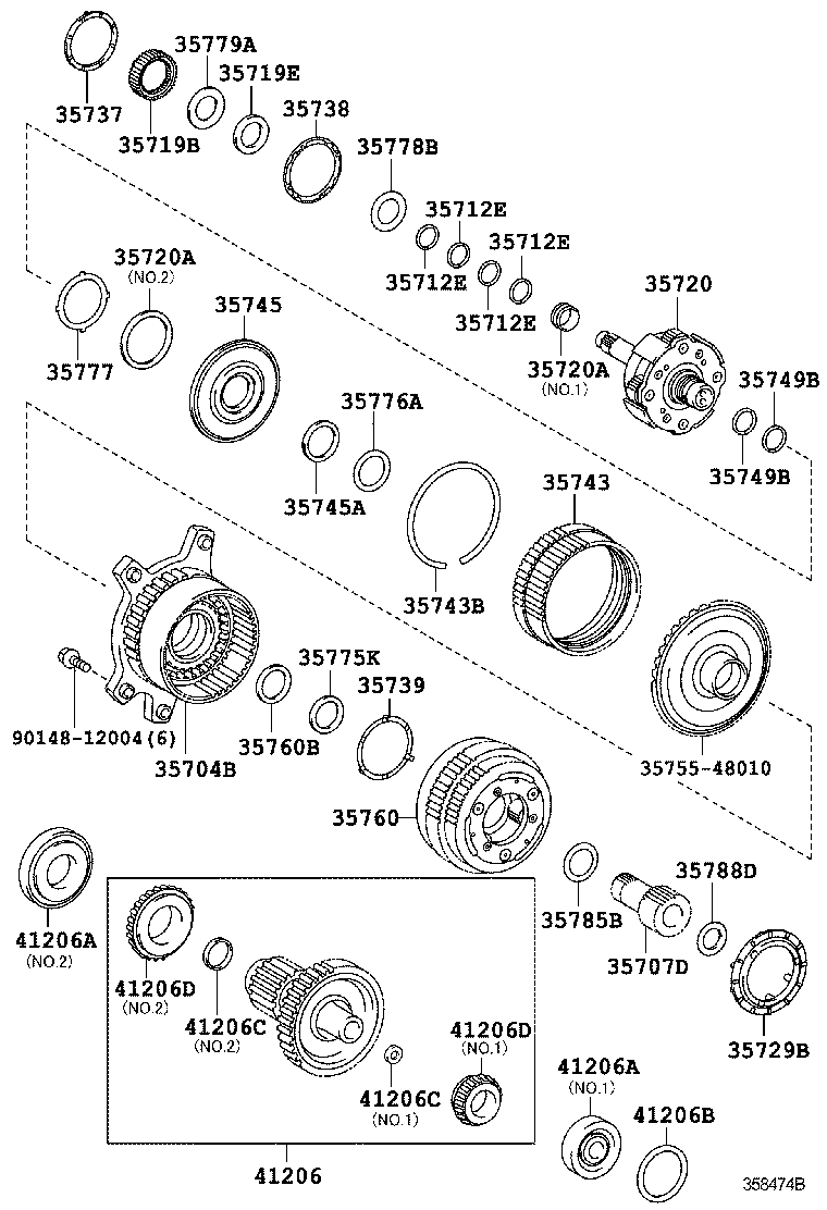  RX350 450H |  PLANETARY GEAR REVERSE PISTON COUNTER GEAR ATM