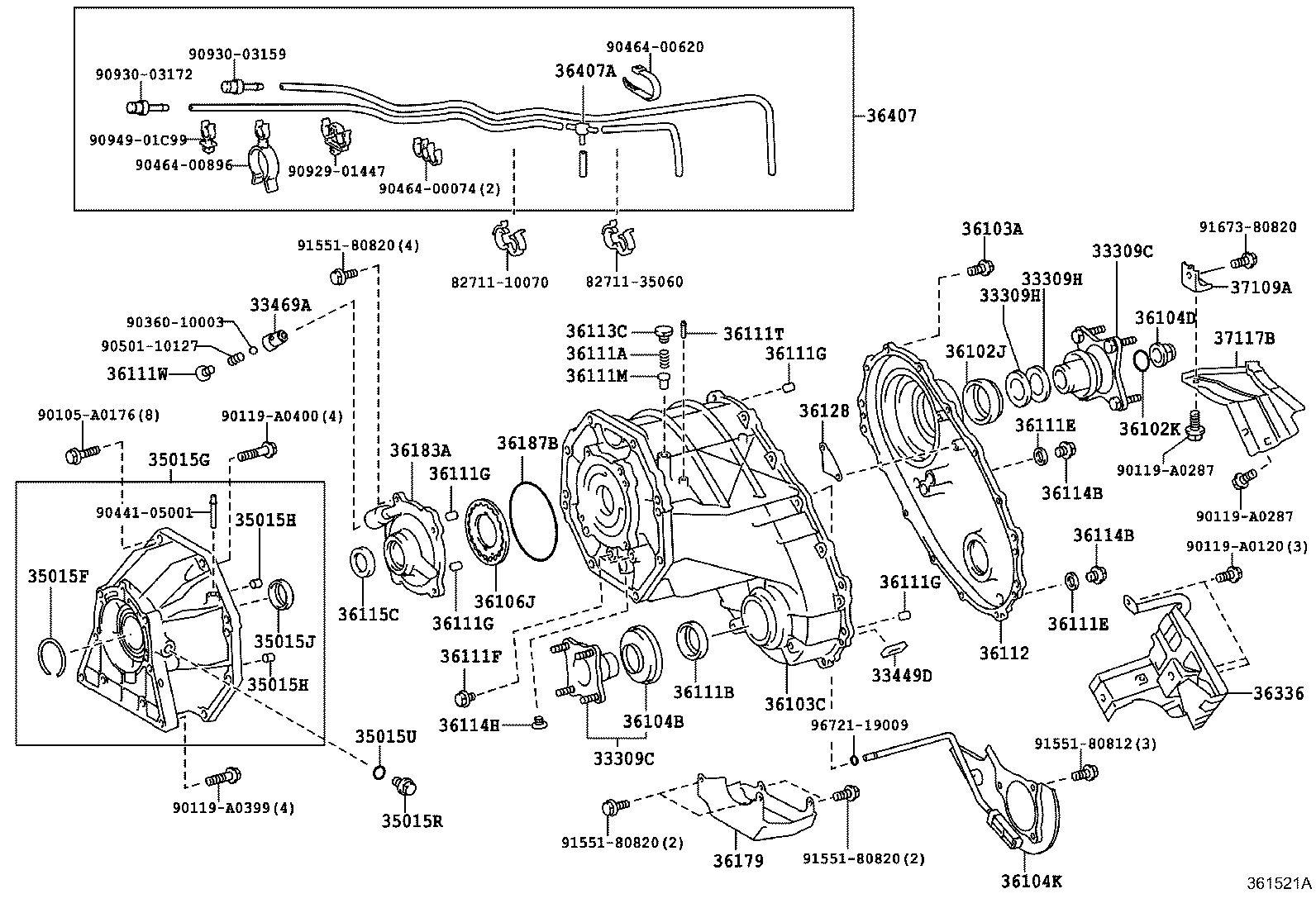 TUNDRA |  TRANSFER CASE EXTENSION HOUSING