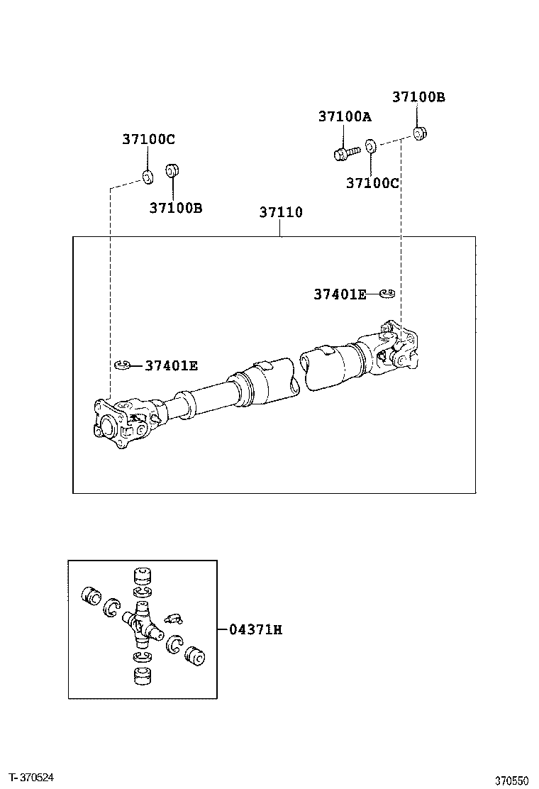  FJ CRUISER |  PROPELLER SHAFT UNIVERSAL JOINT