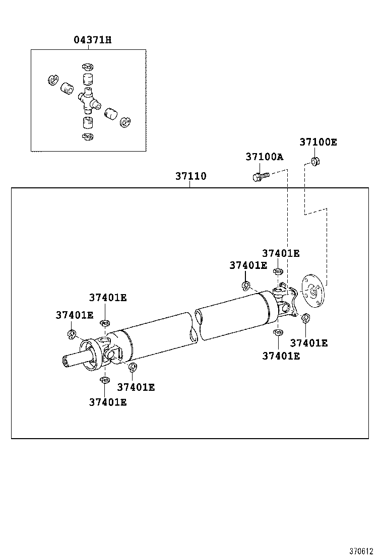  TUNDRA |  PROPELLER SHAFT UNIVERSAL JOINT