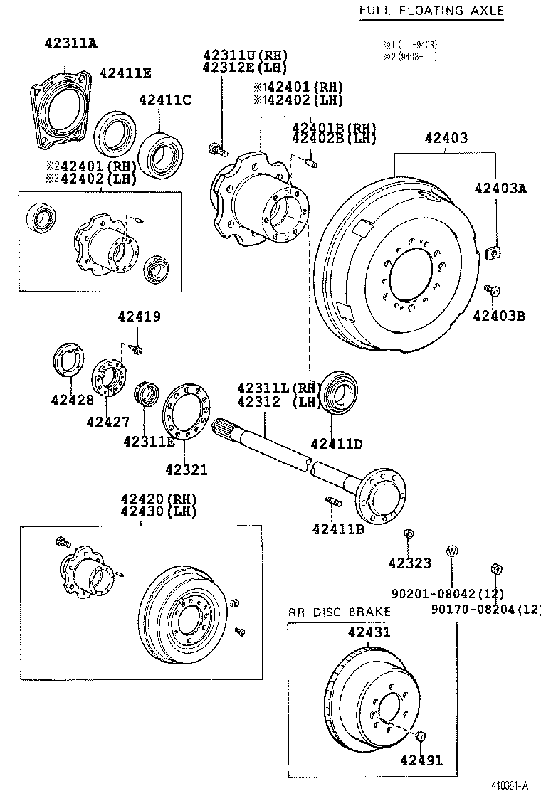  LAND CRUISER 70 |  REAR AXLE SHAFT HUB