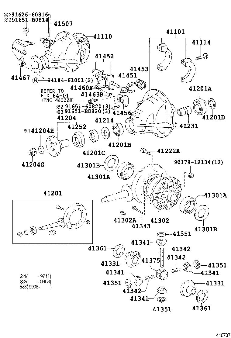  LAND CRUISER 70 |  REAR AXLE HOUSING DIFFERENTIAL