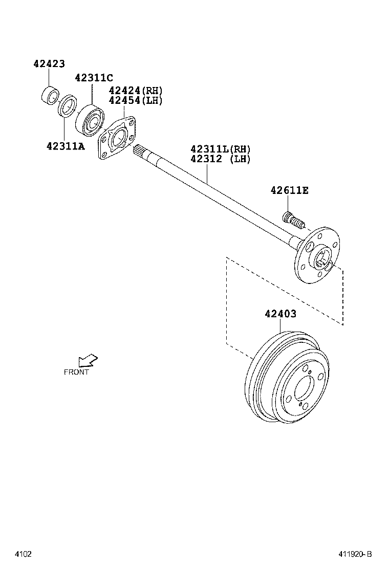  AVANZA |  REAR AXLE SHAFT HUB