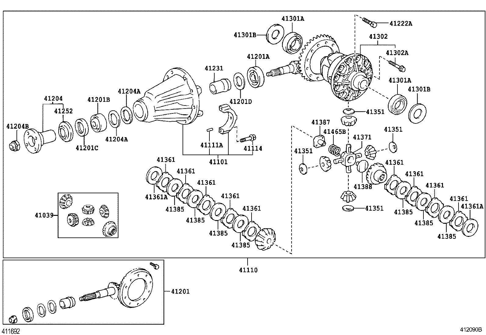  TACOMA |  REAR AXLE HOUSING DIFFERENTIAL