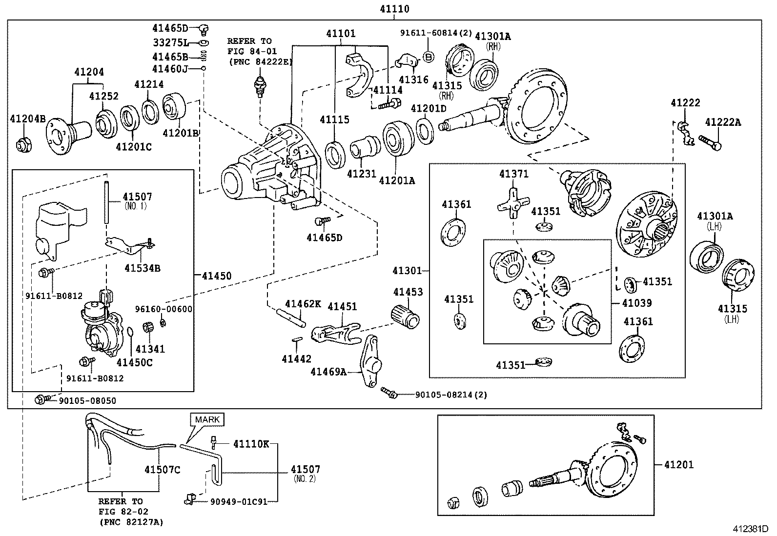  FJ CRUISER |  REAR AXLE HOUSING DIFFERENTIAL