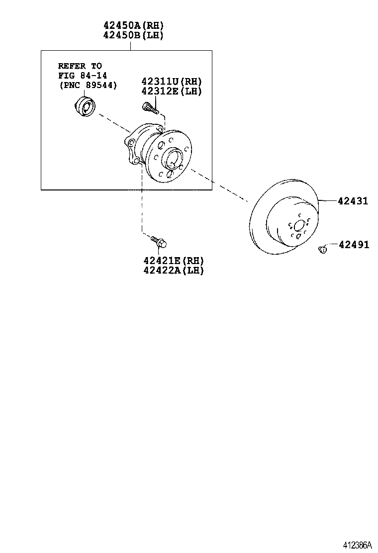  CAMRY JPP |  REAR AXLE SHAFT HUB