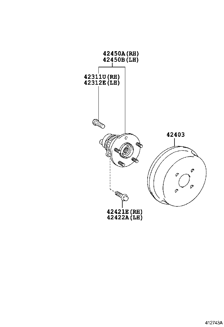  SCION XD |  REAR AXLE SHAFT HUB