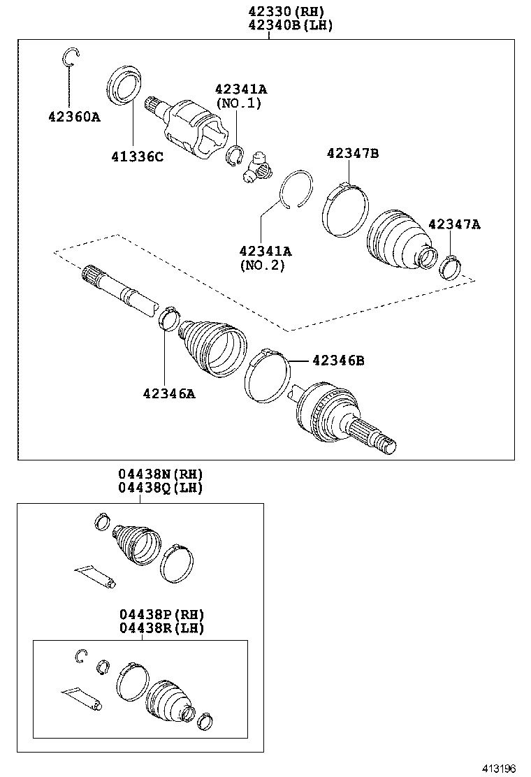  HIGHLANDER NAP |  REAR AXLE SHAFT HUB