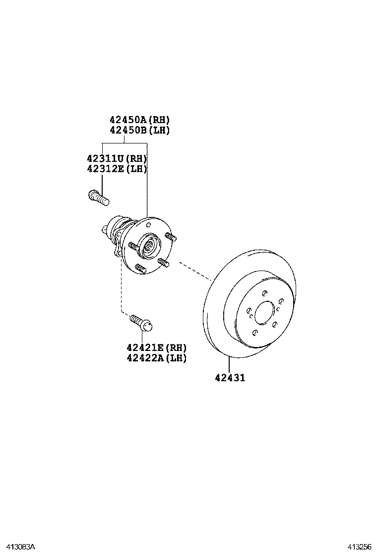  PRIUS PLUG IN HBD |  REAR AXLE SHAFT HUB