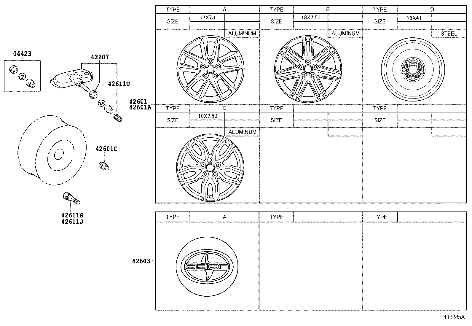  SCION TC |  DISC WHEEL WHEEL CAP