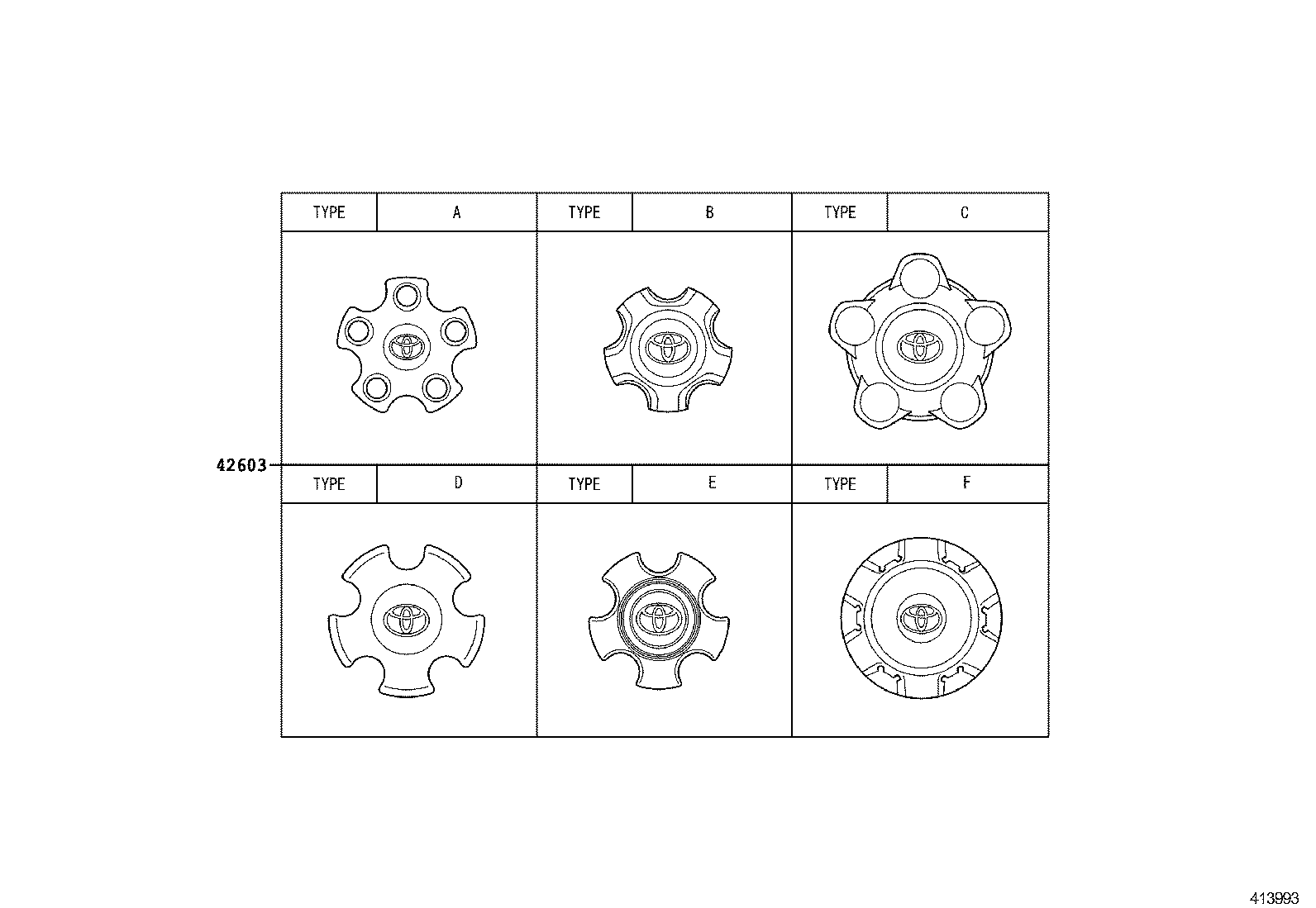  TUNDRA |  DISC WHEEL WHEEL CAP