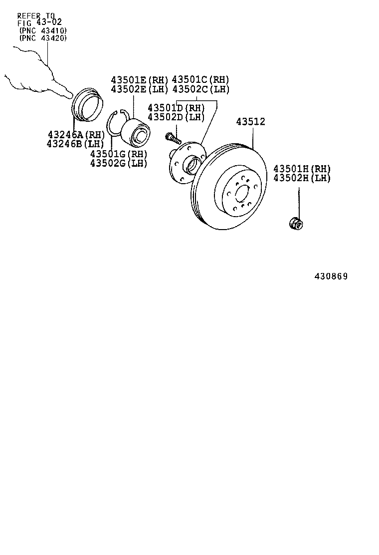  CAMRY HV NAP |  FRONT AXLE HUB