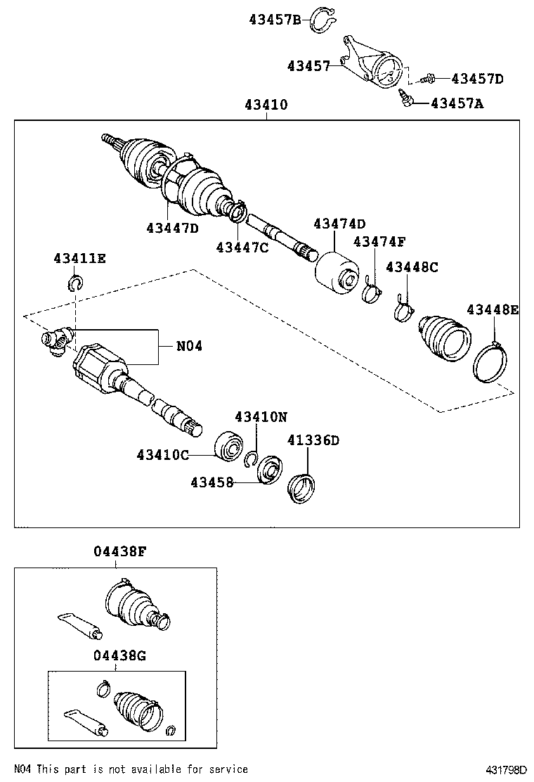  CAMRY NAP |  FRONT DRIVE SHAFT