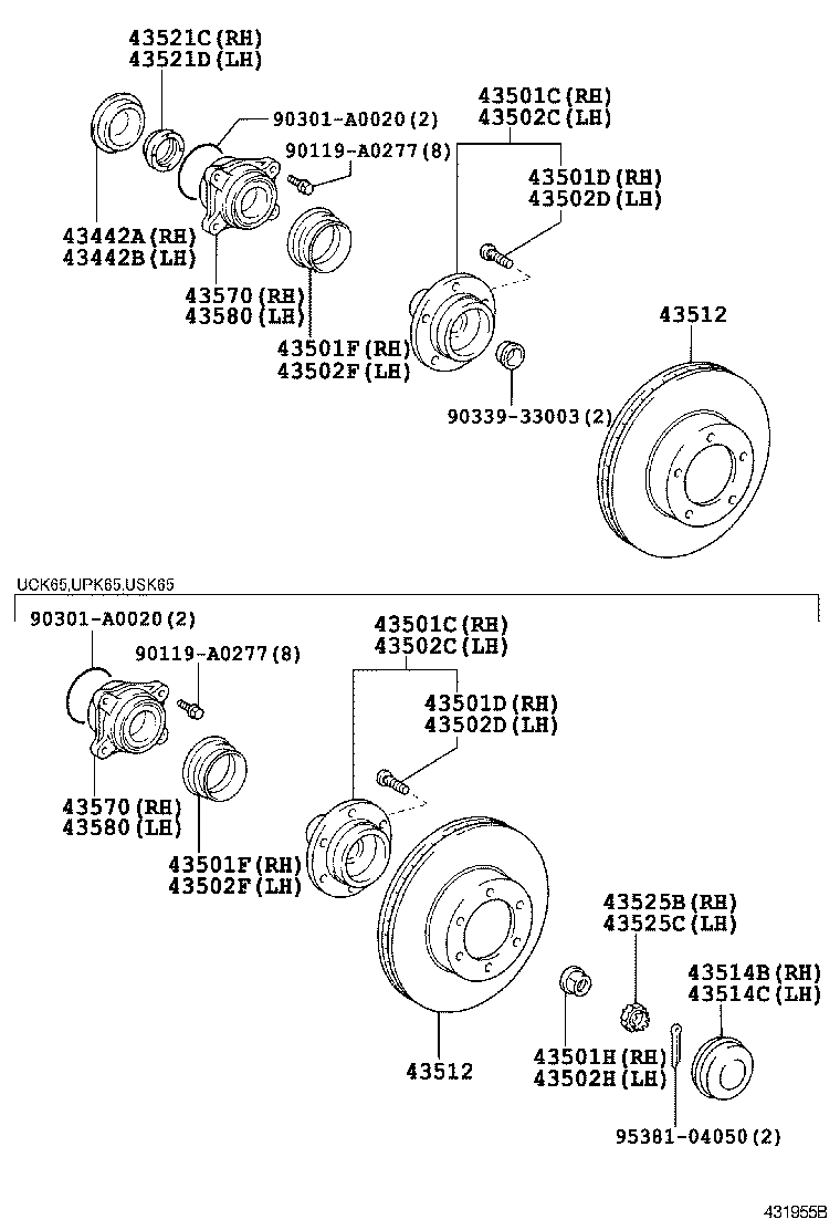  SEQUOIA |  FRONT AXLE HUB