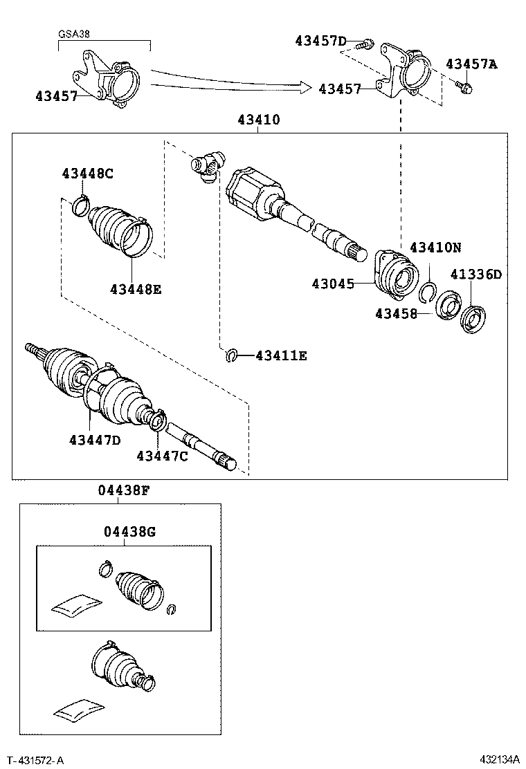  RAV4 NAP |  FRONT DRIVE SHAFT