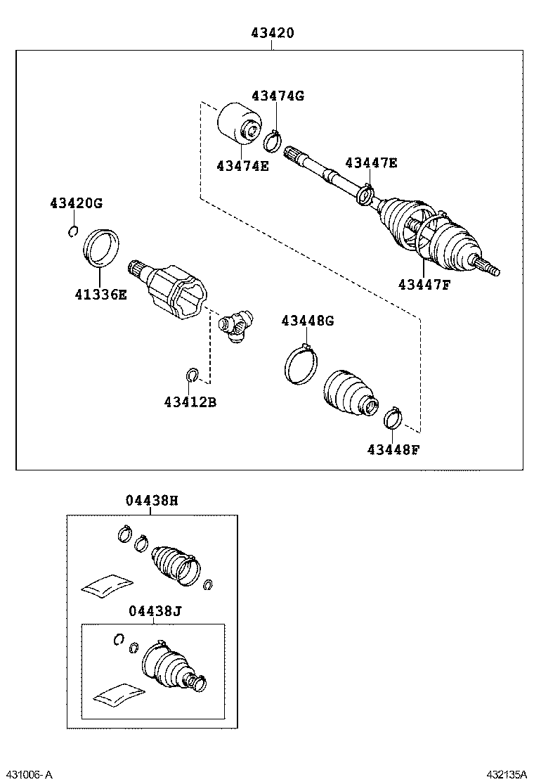  RAV4 NAP |  FRONT DRIVE SHAFT