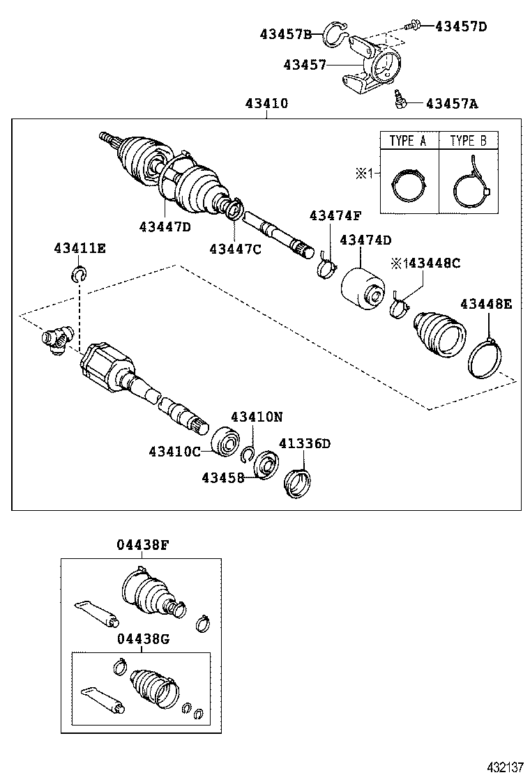  CAMRY HV NAP |  FRONT DRIVE SHAFT