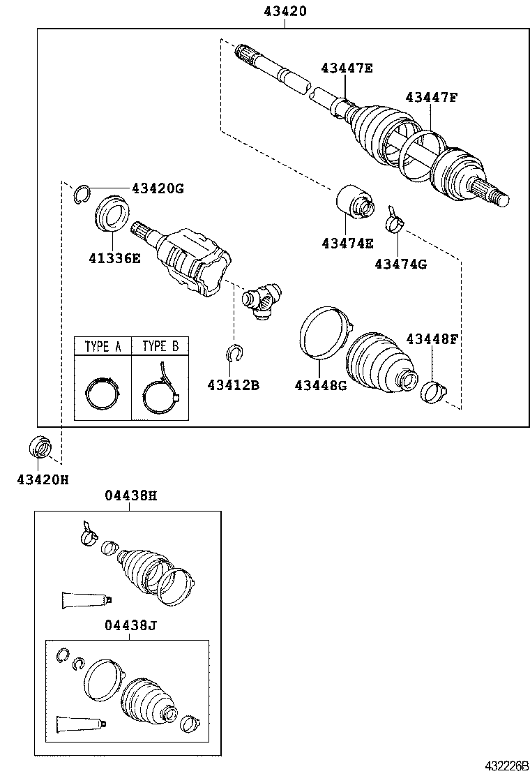  HS250H |  FRONT DRIVE SHAFT