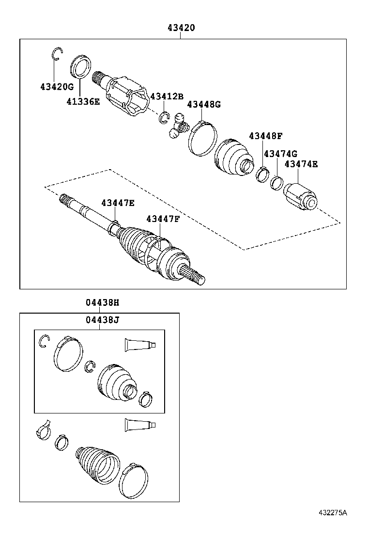  SIENNA |  FRONT DRIVE SHAFT