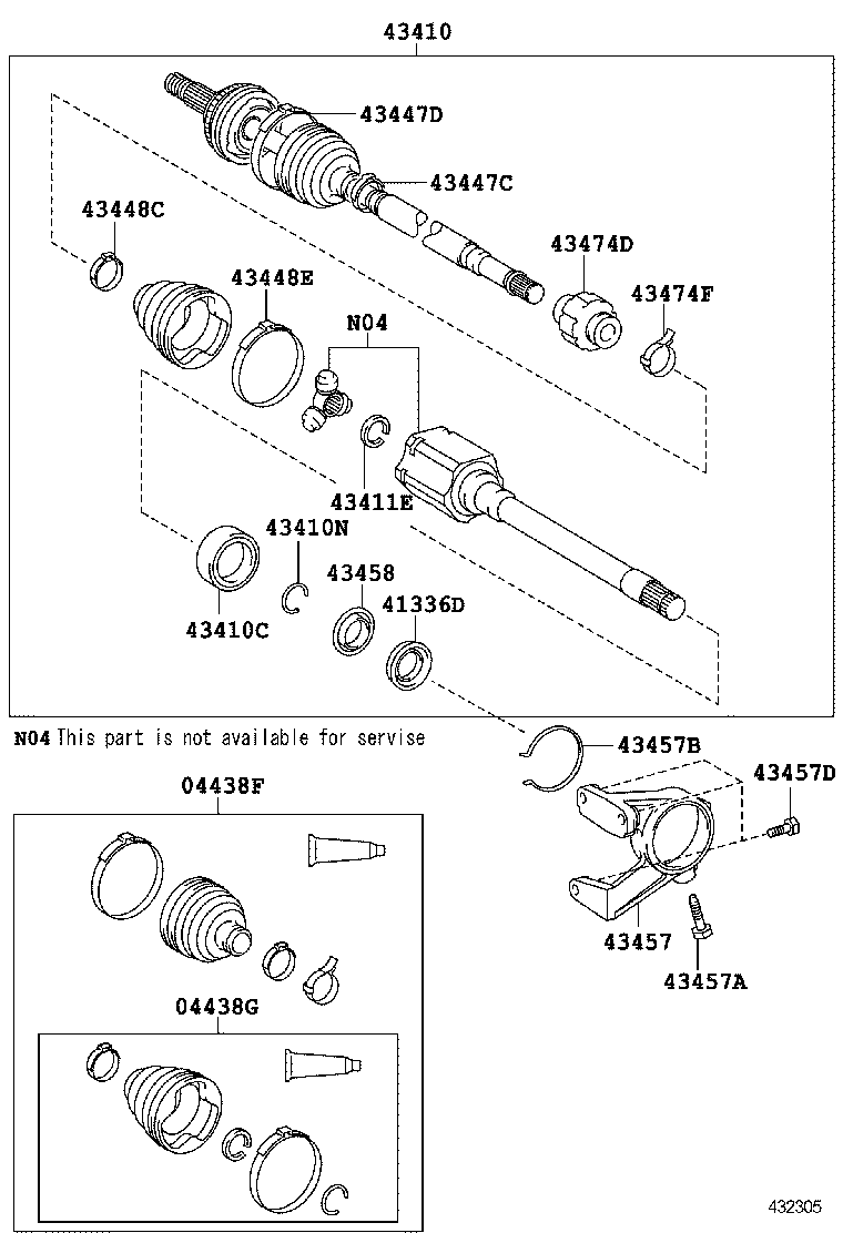  SIENNA |  FRONT DRIVE SHAFT