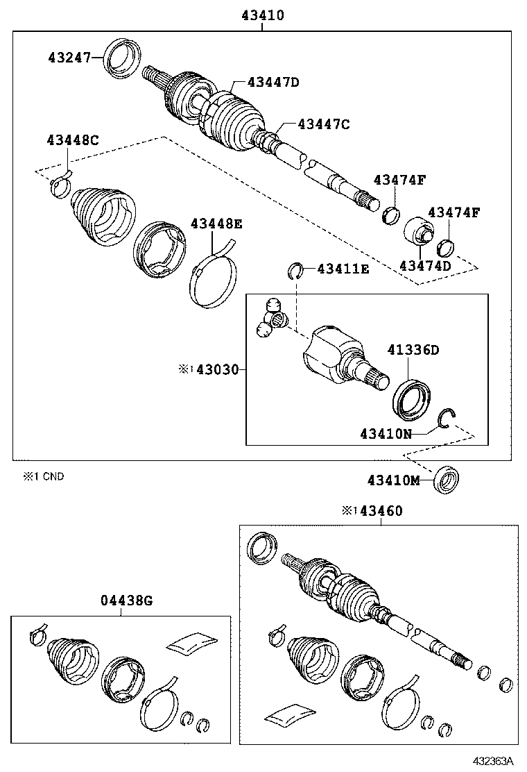  PRIUS PLUG IN HBD |  FRONT DRIVE SHAFT