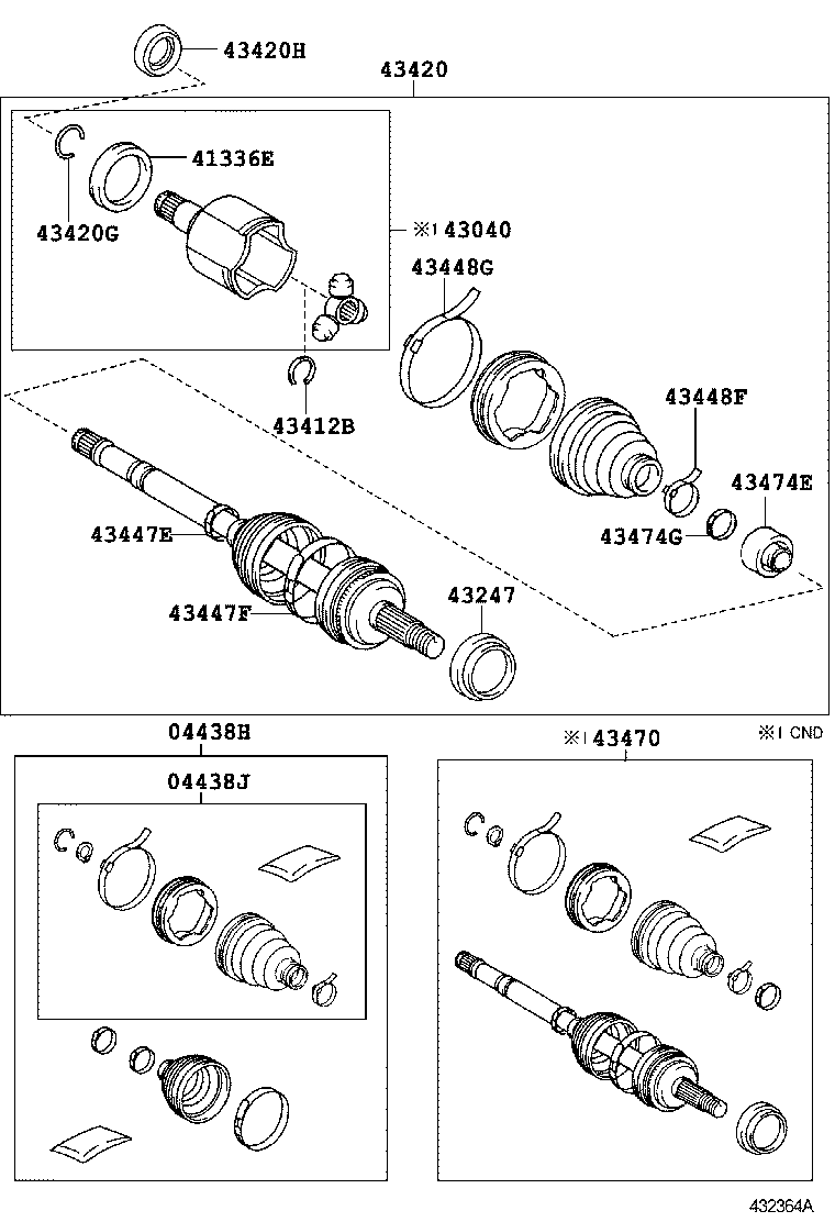  PRIUS PLUG IN HBD |  FRONT DRIVE SHAFT