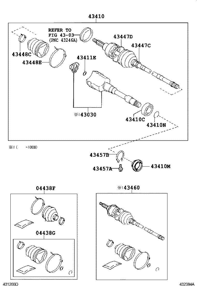  IS250 350 |  FRONT DRIVE SHAFT