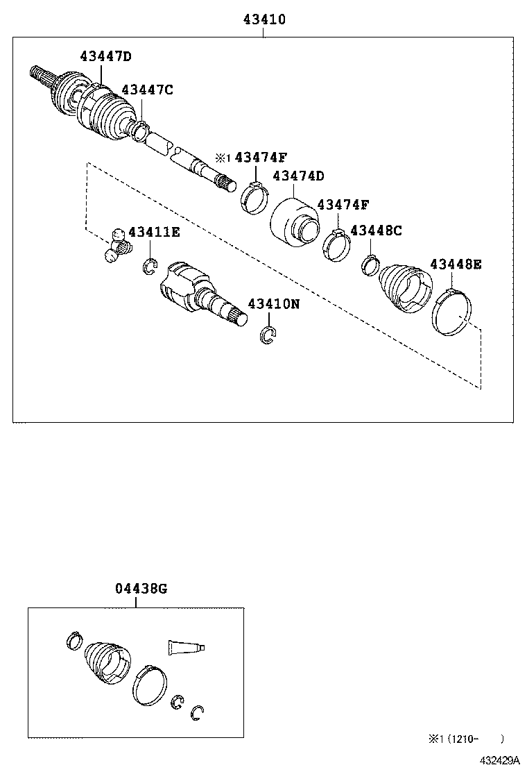  MATRIX |  FRONT DRIVE SHAFT
