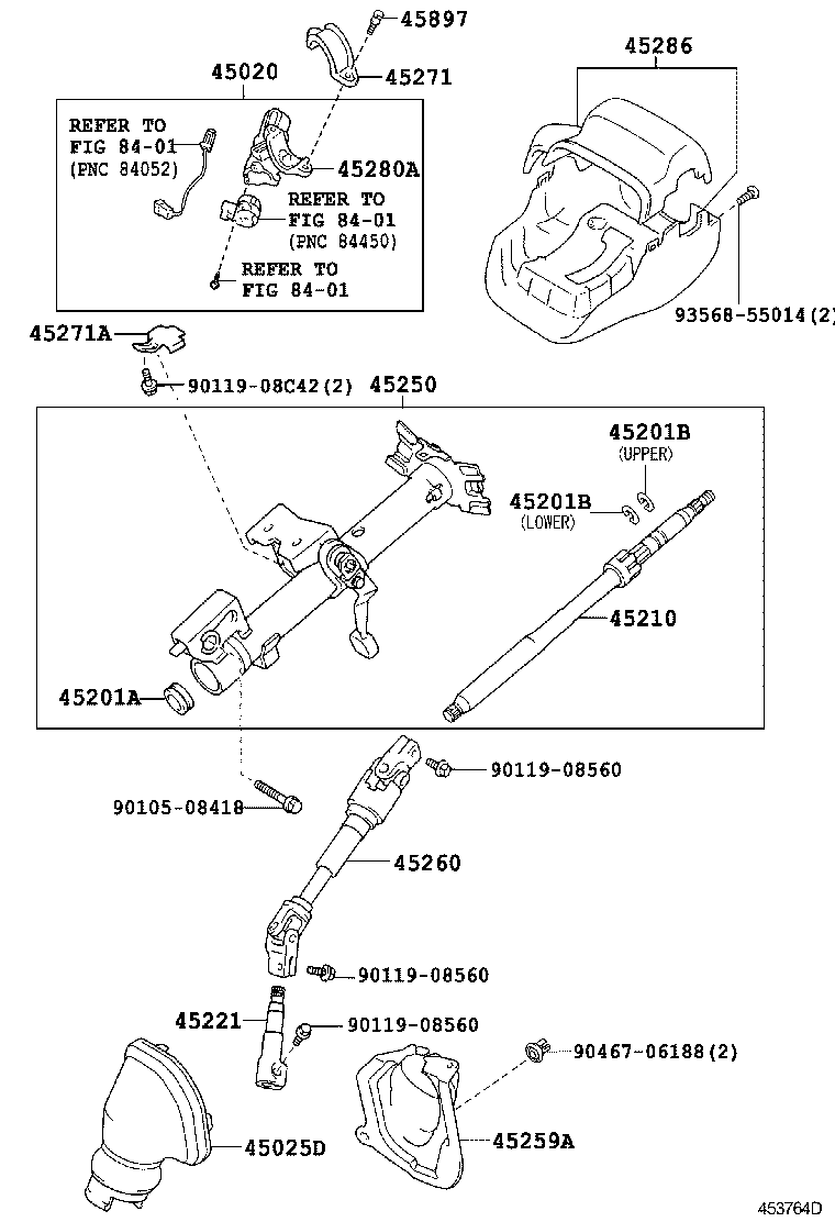  SCION TC |  STEERING COLUMN SHAFT