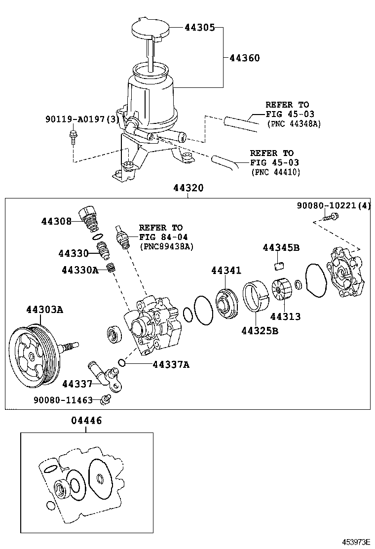 TACOMA | VANE PUMP RESERVOIR POWER STEERING
