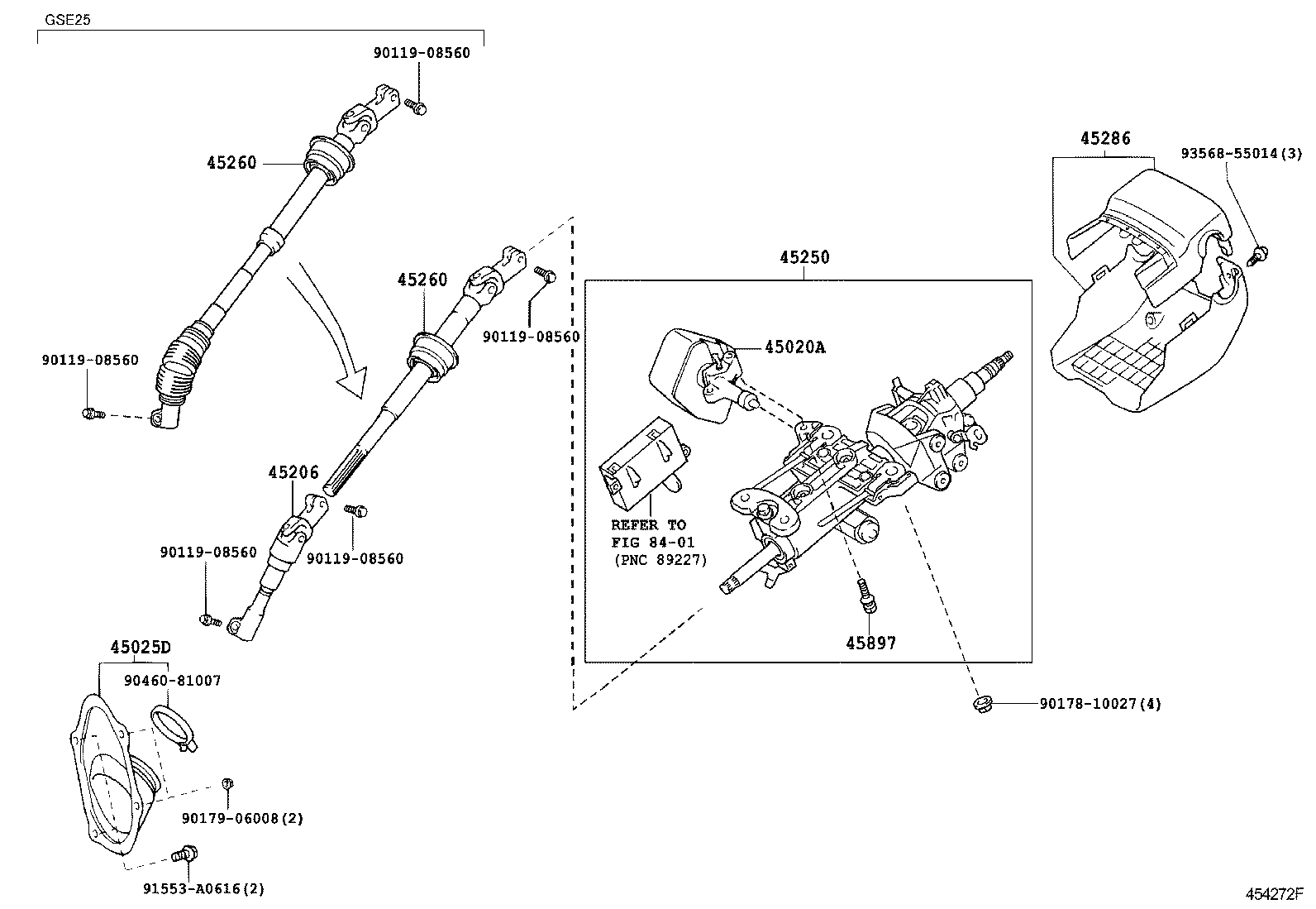  IS250 350 |  STEERING COLUMN SHAFT