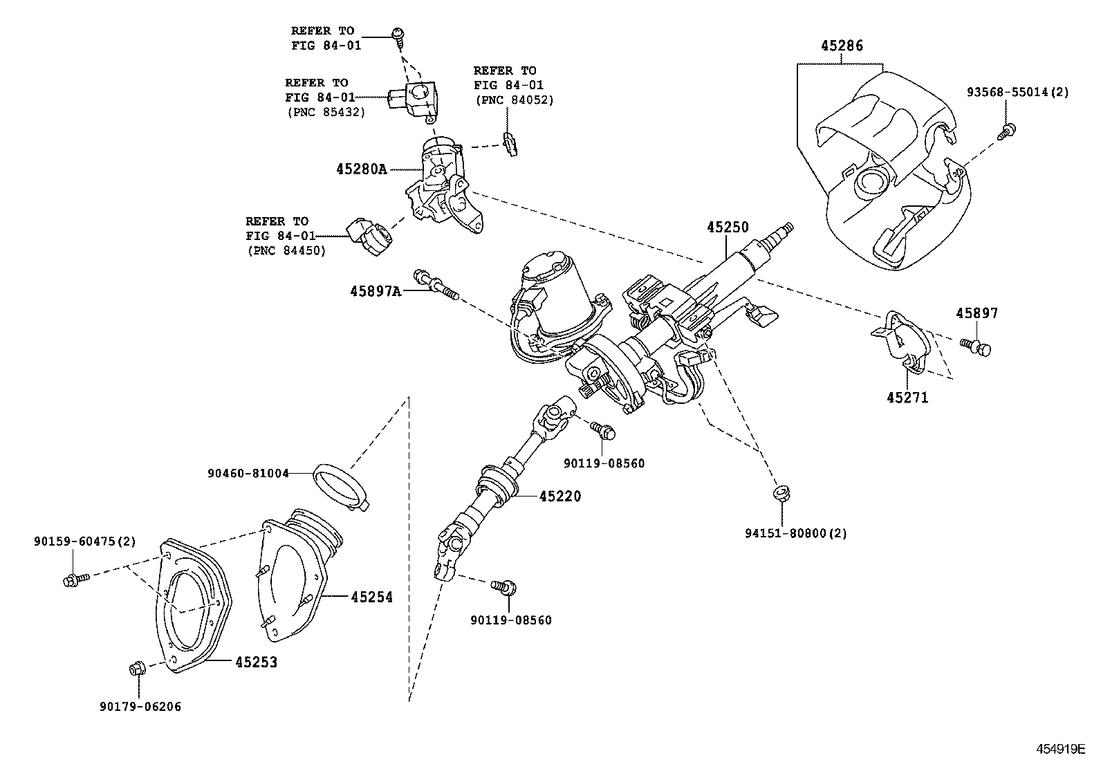  HIGHLANDER JPP |  STEERING COLUMN SHAFT