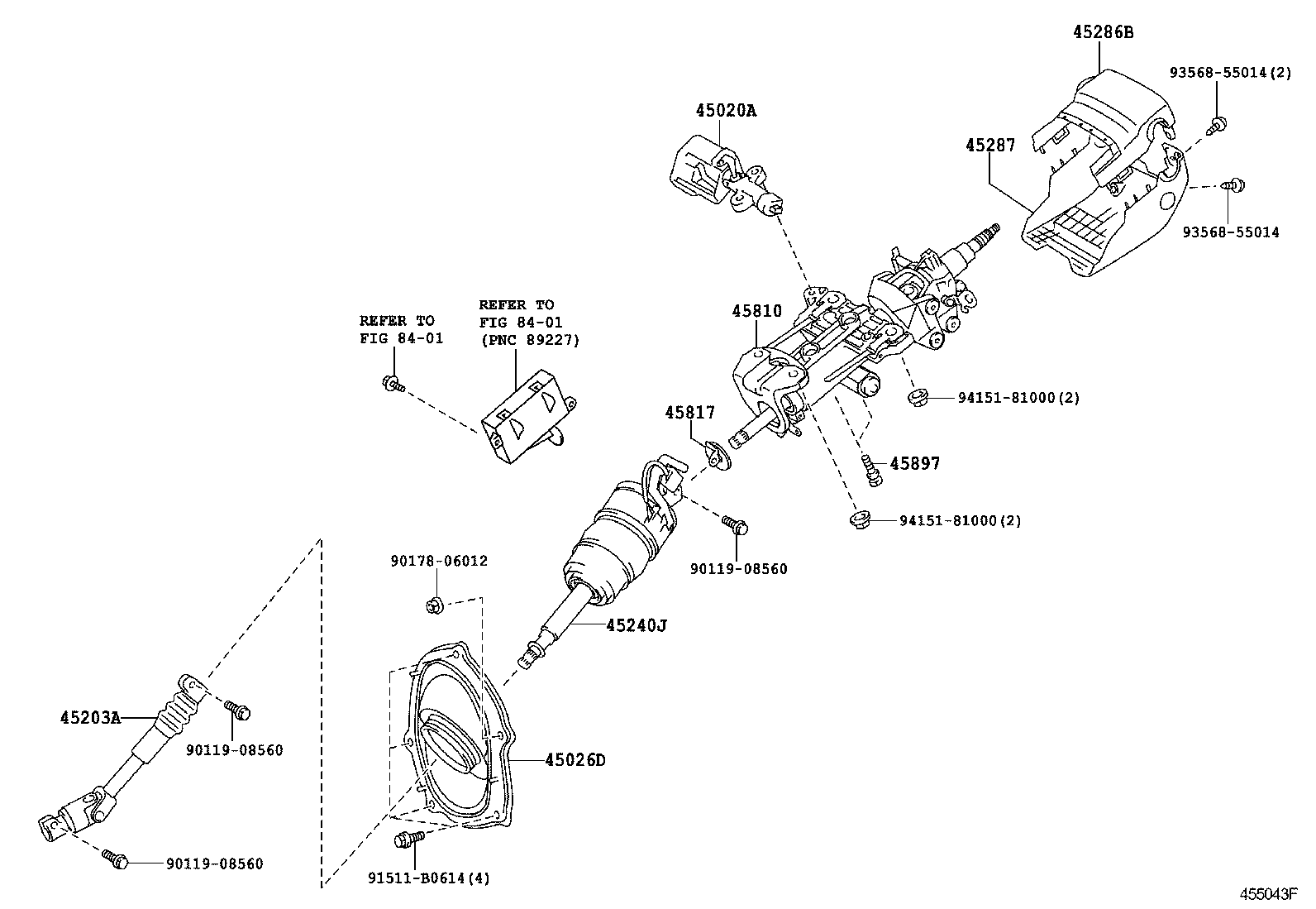  LX570 |  STEERING COLUMN SHAFT